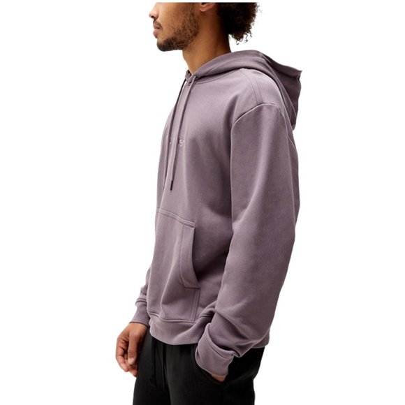💖MEGA SALE💖 Calvin Men 40FP269510 Klein Pullover Terry Hoodie Purple Long Slee - Picture 5 of 7